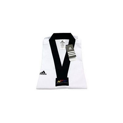 adidas Adi-STAR Cuello Negro Infantil Dobok Blanco