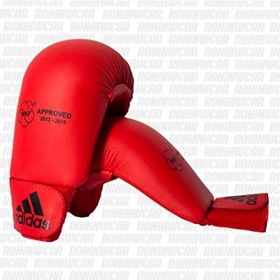 adidas Gants Karate Homologués Sans Pounce Rouge