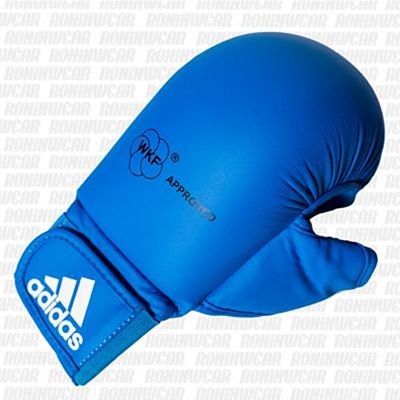 adidas Karate Handschutz mit Daumen Blau