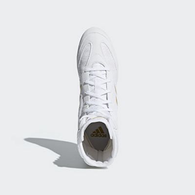 adidas Box Hog Plus Boxing Shoes Bianco-Oro