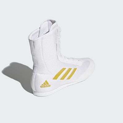 adidas Box Hog Plus Boxing Shoes Bianco-Oro