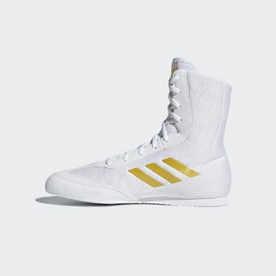 adidas Box Hog Plus Boxing Shoes Weiß-Gold