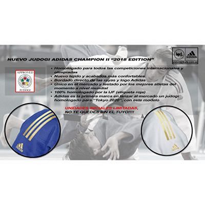 adidas Champion II New Blanco IJF 2018 Judogi Vit