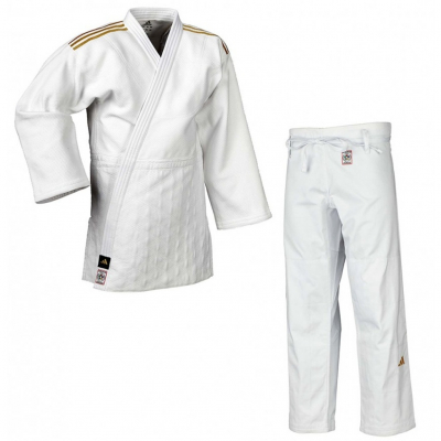 Adidas Champion III IJF Judogi Bianco-Oro