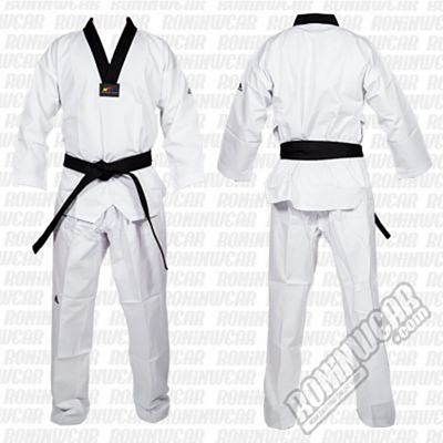 adidas Dobok Champion II Black Collar Branco