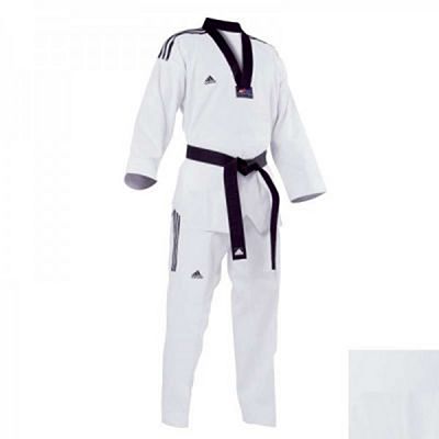 adidas Dobok Taekwondo Grand Master Fehèr Cuello Fekete