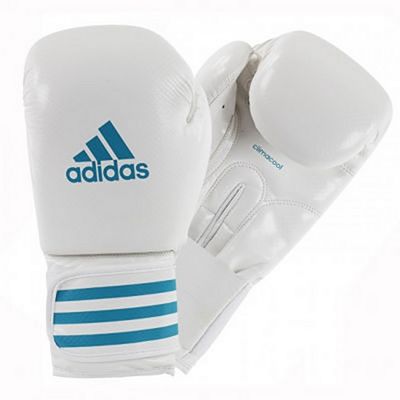 Adidas Female Power 200 Boxing Gloves Bianco-Blu