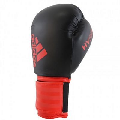 Adidas Hybrid 100 Boxing Gloves Preto-Vermelho