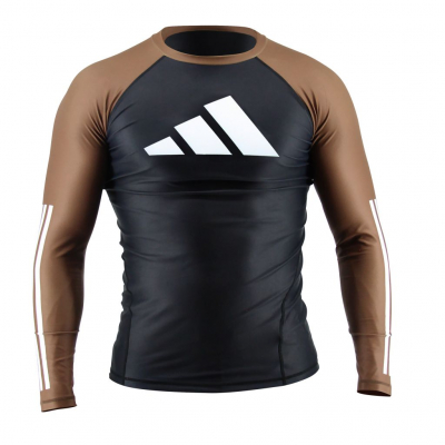 Adidas Rahsguard IBJJF L/S Nero-Marrone