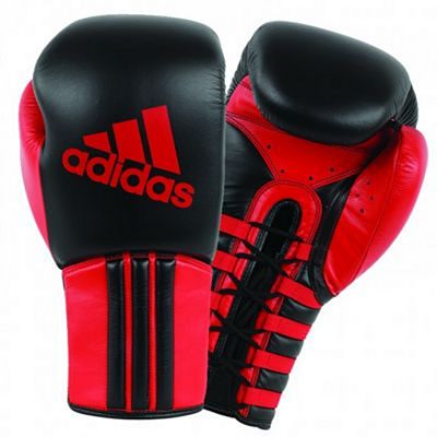 Adidas Safety Sparring Boxing Gloves Laces Nero-Rosso