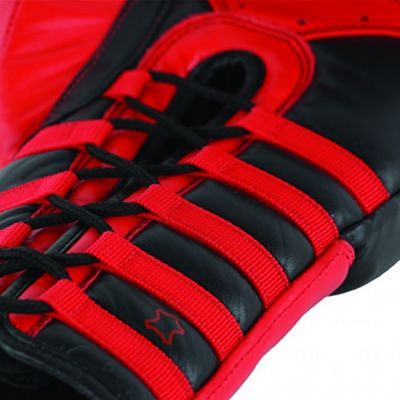 Adidas Safety Sparring Boxing Gloves Laces Schwarz-Rot