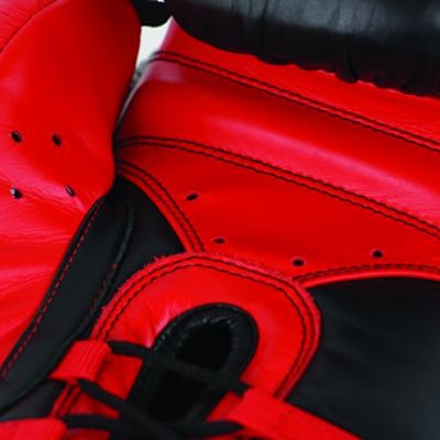 Adidas Safety Sparring Boxing Gloves Laces Nero-Rosso