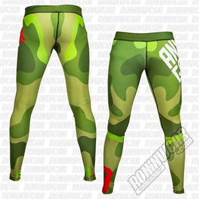 Ansgar Leggings Logo Military Camo Grön