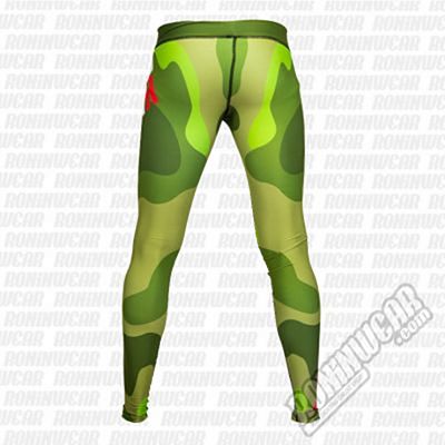 Ansgar Leggings Logo Military Camo Grön