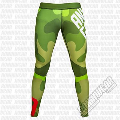 Ansgar Leggings Logo Military Camo Grön