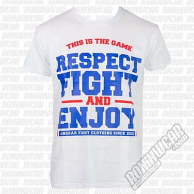 Ansgar T-shirt Respect Fight White
