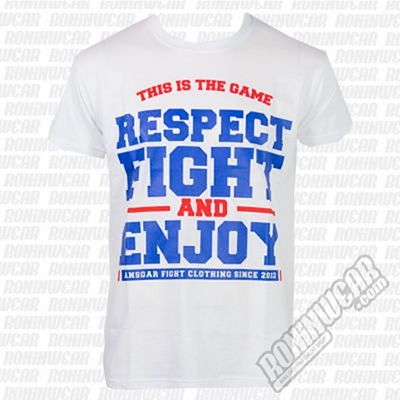 Ansgar T-shirt Respect Fight Weiß