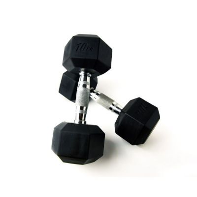 Arafit Quality Hex Dumbbells 2x 10Kg Noir