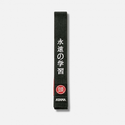 Atama Premium BJJ Belt Negro