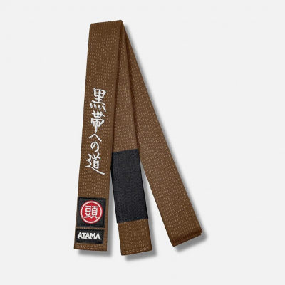 Atama Premium BJJ Belt Marron