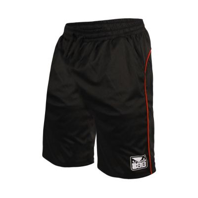 Bad Boy Champion Shorts Preto-Vermelho