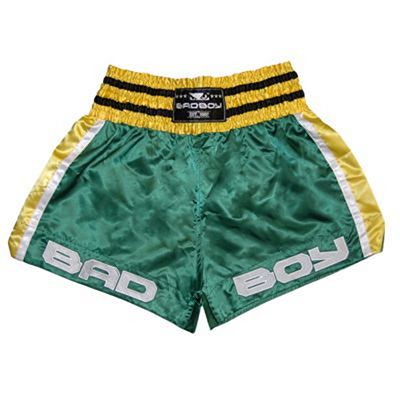 Bad Boy Chok Muay Thai Shorts Green-Yellow