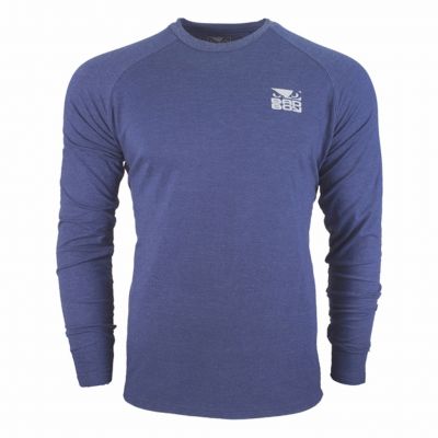 Bad Boy Icon T-shirt Long Sleeves Blu