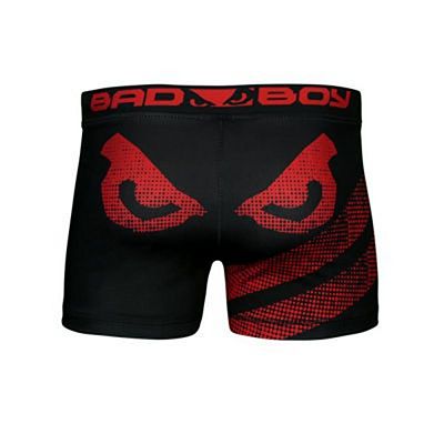 Bad Boy Impact Vale Tudo Shorts Preto-Vermelho