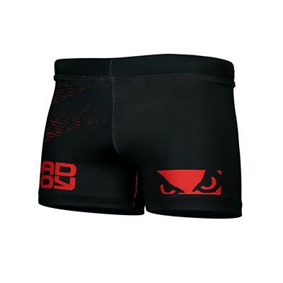 Bad Boy Impact Vale Tudo Shorts Preto-Vermelho