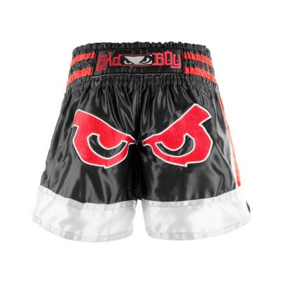 Bad Boy Kao Loy Muay Thai Shorts Preto-Vermelho