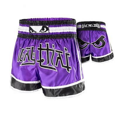 Bad Boy Kao Loy Muay Thai Shorts Lila-Fekete