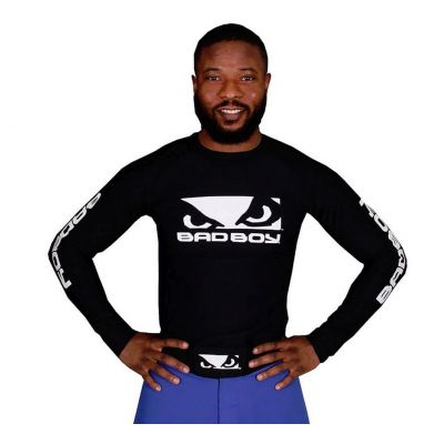 Bad Boy Long Sleeve Rashguard Preto-Branco