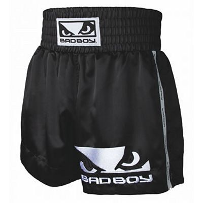 Bad Boy Muay Thai Shorts Preto-Branco