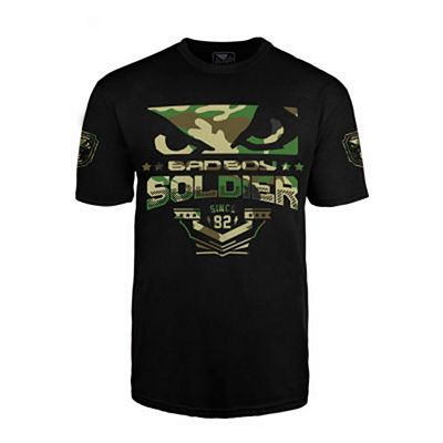 Bad Boy Soldier T-shirt Negro-Verde