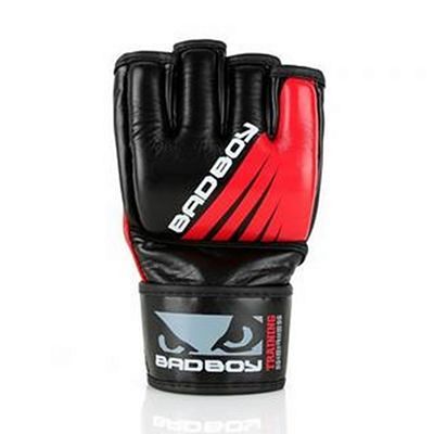 Bad Boy Training Series Impact MMA Gloves No Thumb Schwarz-Rot