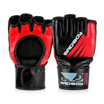 Bad Boy Training Series Impact MMA Gloves No Thumb Preto-Vermelho