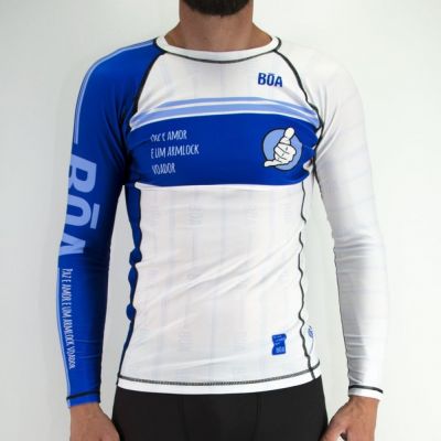 Boa Armlock Voador Rashguard White-Blue