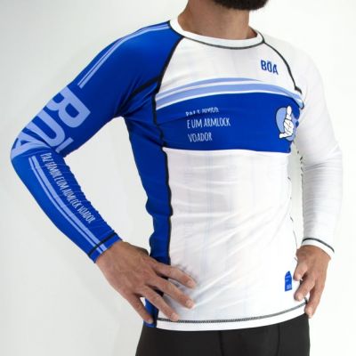 Boa Armlock Voador Rashguard Blanco-Azul