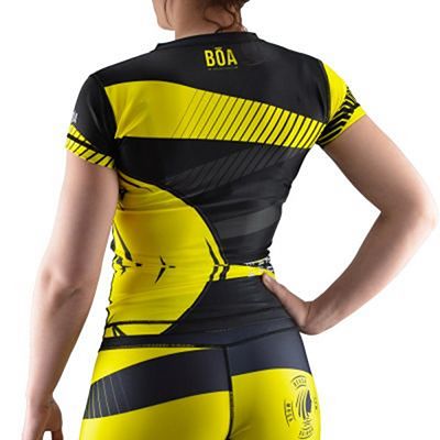 Boa Deusa Women SS Rashguard Amarelo