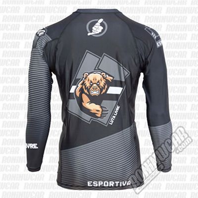 Boa Esportiva Rashguard LS Preto-Cinza