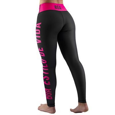 Boa Estilo De Vida Women Leggings Svart-Rosa