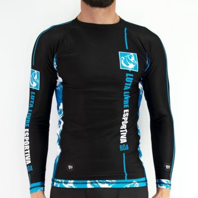 Boa Luta Livre Esportiva Rashguard Black