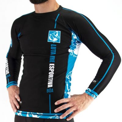 Boa Luta Livre Esportiva Rashguard Negro
