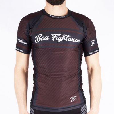 Boa Rashguard Armadura De Competicao Nogi Marron