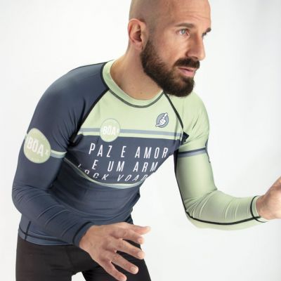 Boa Rashguard Curitiba Long Sleeve Grigio-Verde