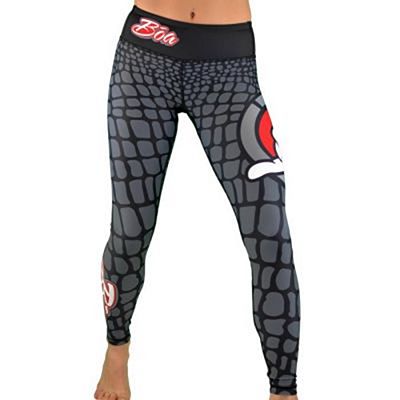 Boa Esportiva Women Leggings Constrictor Negro-Gris