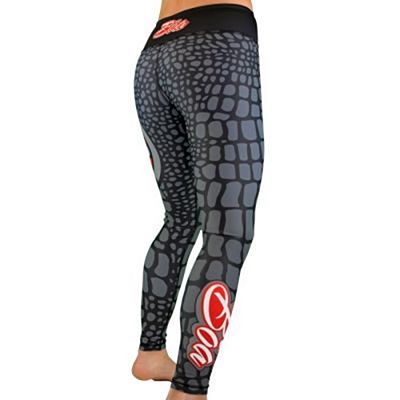 Boa Esportiva Women Leggings Constrictor Negro-Gris