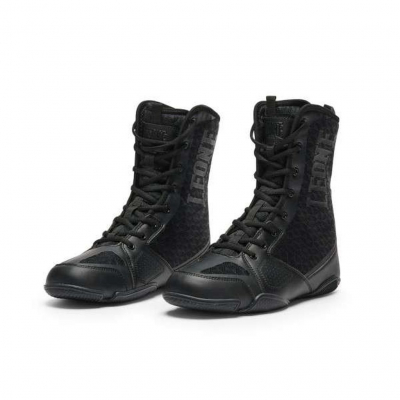 Leone 1947 Bota De Boxeo PROFESSIONAL CL102 Black-Black