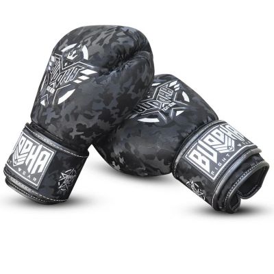 Buddha Army Muay Thai Kick Boxing Gloves Negro