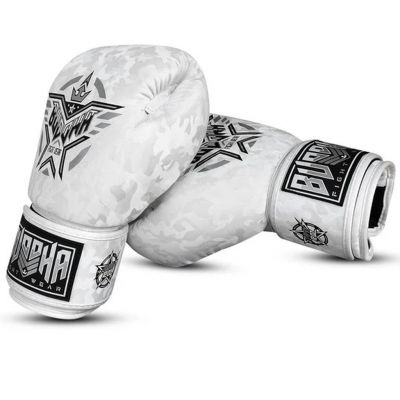 Buddha Army Muay Thai Kick Boxing Gloves Blanco